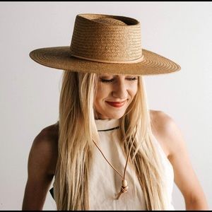 Gigi Pip Aiden Straw Pork Pie Hat